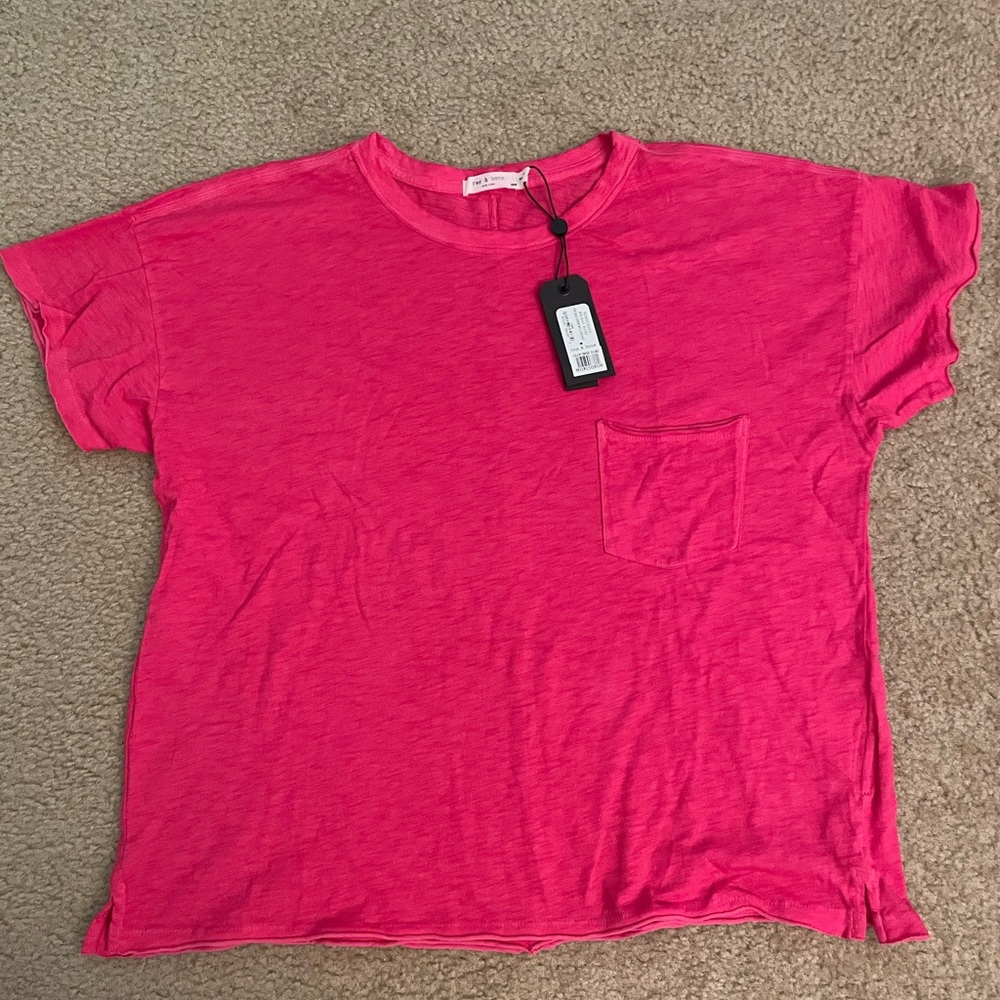 rag & bone Pink Short Sleeve Tee